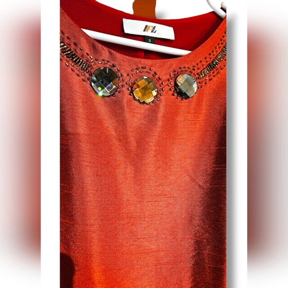 Sateen A-line dress - Picture 4 of 8